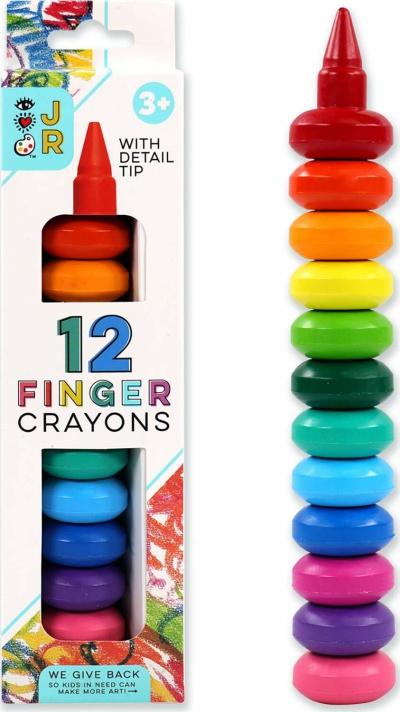 12 Finger Crayons iHeartArt Jr