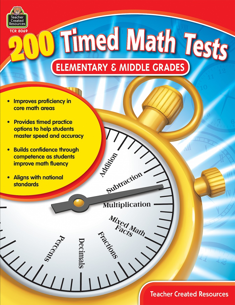 200 Timed Math Tests for Computational Fluency | Grades 1-8