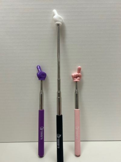 27 Telescoping Hand Pointer Black Handle