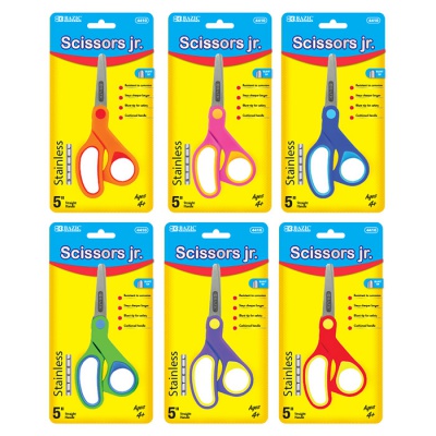 5 Soft Grip Blunt Scissor Stainless Steel