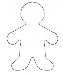 6 People Cutout White Paper 25 per pack