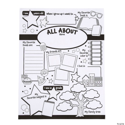 All About Me Posters, 30 pack