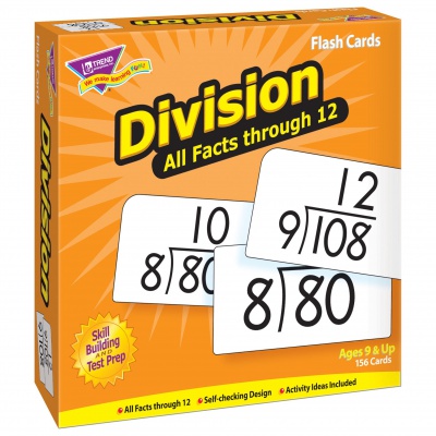All Facts Flash Cards, Division 0-12
