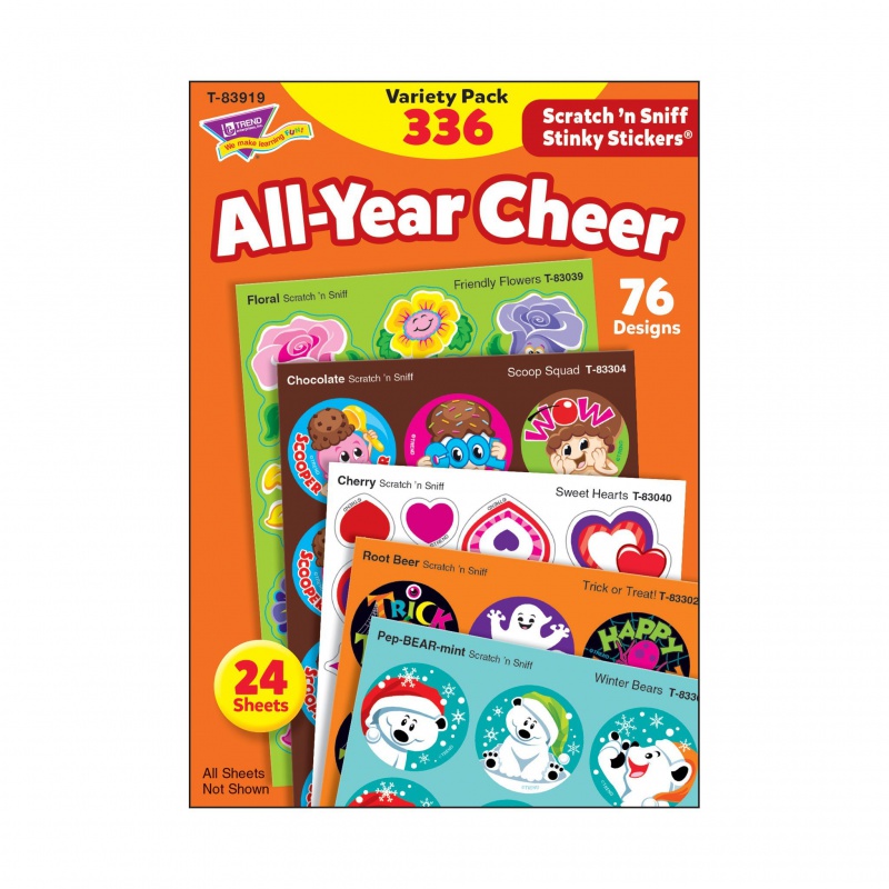 All-Year Cheer Stinky Stickers Variety Pack