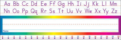 Alpha Number Line Standard Name Plate