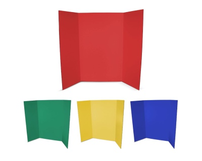 Assorted Colors Presentation Boards 48x36 Tri-Fold