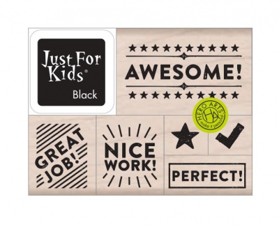 Awesome! Wood Stamps Set