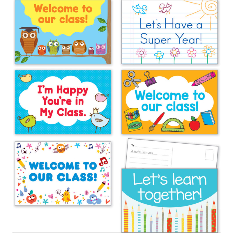 Back to School Welcome Postcards for Teachers | All Grades