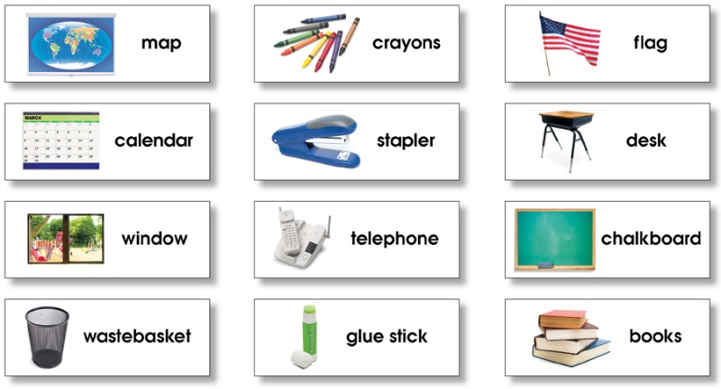 Classroom Labels For Grade R Classroom Labels with Photos for Organization | All Grades