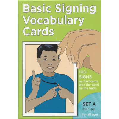 Basic Signing Vocabulary: Sign Language Flash Cards Set A