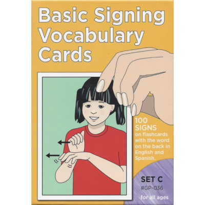 Basic Signing Vocabulary: Sign Language Flash Cards Set C