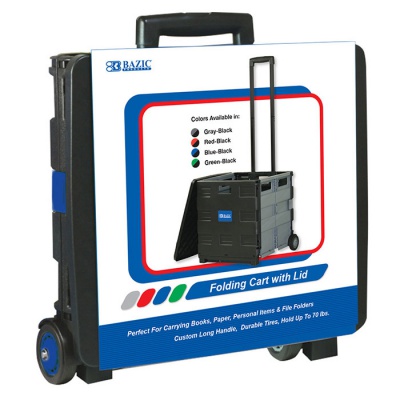 BAZIC Rolling Cart, Blue