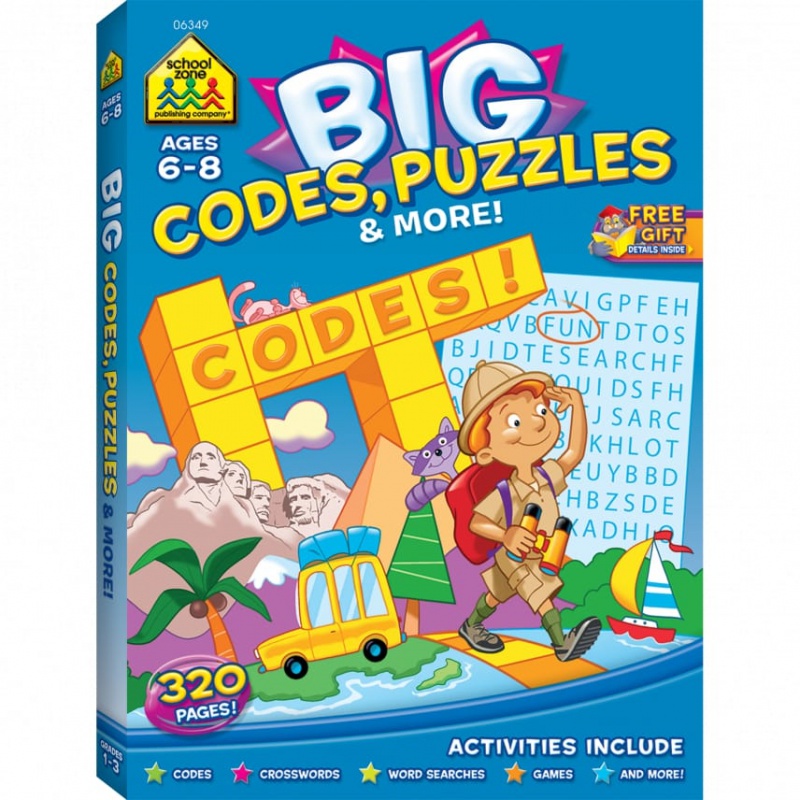 Mini Code Puzzle Codes & Puzzles Workbook for Problem Solving | Ages 6-8