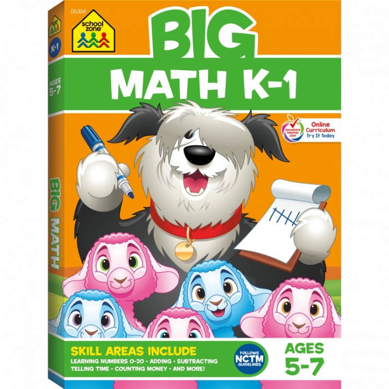 Big Math Red Big Math Workbook for Kindergarten & Grade 1 | Ages 5-7