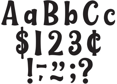 Black 4 Wild Whimsy Letters Combo Pack