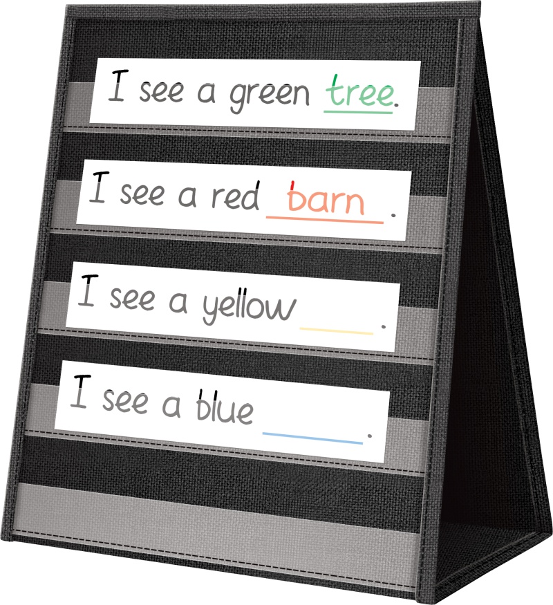 Black Desktop Pocket Chart