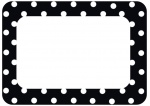 Black Polka Dots Name Tags