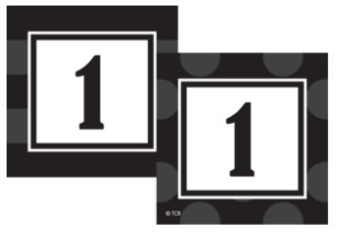 Black Sassy Solids Calendar Cards