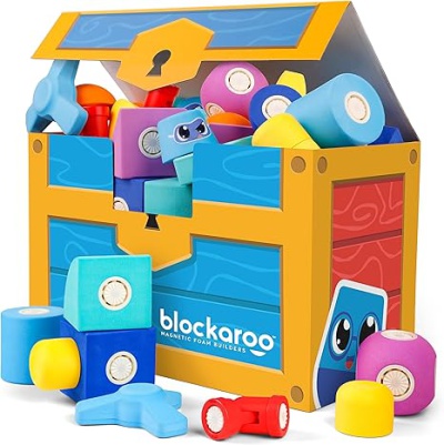 Blockaroo Magnetic Foam Blocks Trunk of 50