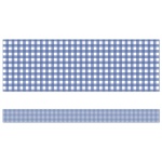Blue Gingham Straight Border