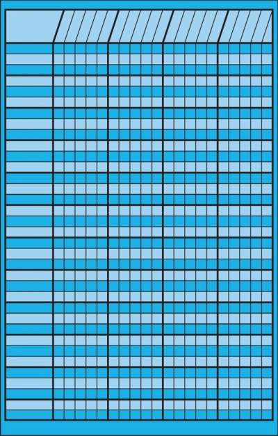 Blue Small Vertical Incentive Chart