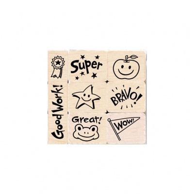 Bravo for Teacher Wood Stamps Set