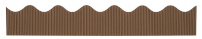 Brown Corrugated Scalloped Border 2 1/4 x 50'