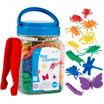 Bug Sorting Counters Bug Counters 72-Piece Set for Early Math | Ages 3+