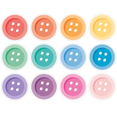 Button Cut-Outs Accents 36 pack