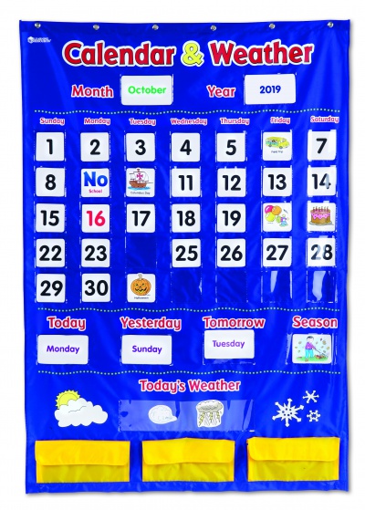 Calendar & Weather Pocket Chart