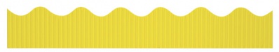 Canary Corrugated Scalloped Border 2 1/4 x 50'