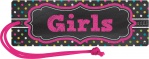 Chalkboard Brights Magnetic Girls Hall Pass
