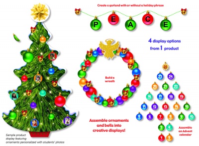 Christmas Tree Bulletin Board Set