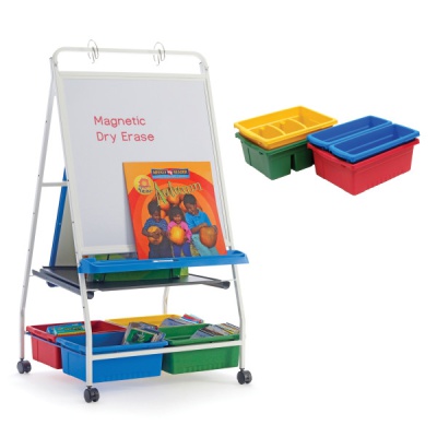 Classic Royal Reading and Writing Center Easel with Chart Stand, Whiteboard and