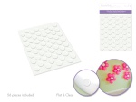 Clear Glue Pads Dots 1/2" Round 56 Pcs High Tack Acid Free