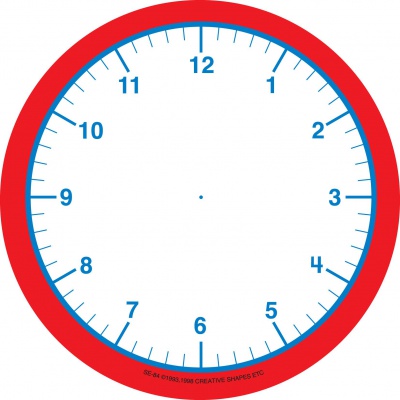 Clock Large Notepad