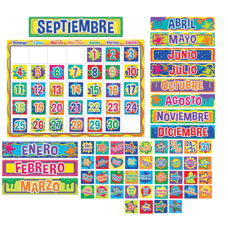 Color My World Spanish Calendar Set