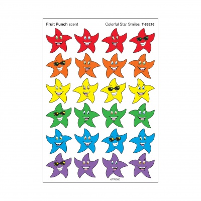 Color Star Smiles Sticker