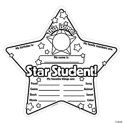 Color Your Own Star Student Poster