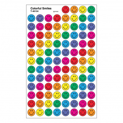 Colorful Smiles superShapes Stickers