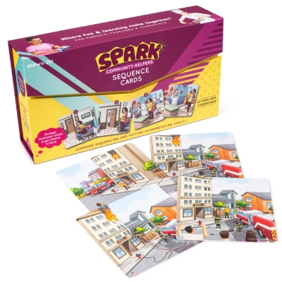 Community Helper Sequence Cards Game