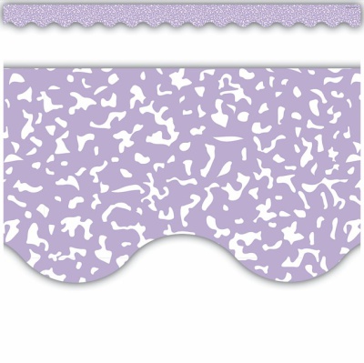 Composition Purple Scalloped Border Trim