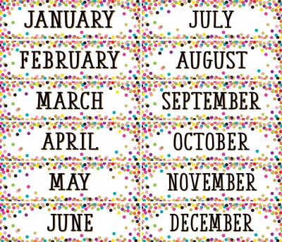 Confetti Monthly Headliners