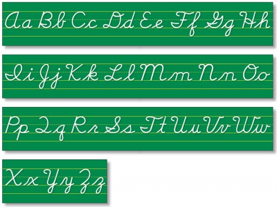 Contemporary Cursive Alphabet Line