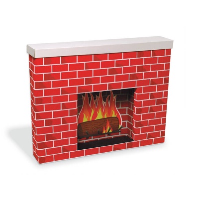 Corrugated Fireplace 38 x 7 x 30