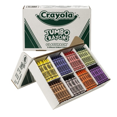 Crayola Jumbo Crayon Classpack, 200 pieces