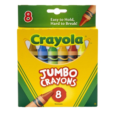 Crayola Jumbo Crayons, 8 color set