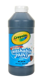 Crayola Washable Paint, 16 oz., Black