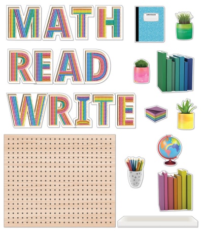 Creatively Inspired Subject Pegboards Bulletin Board Set