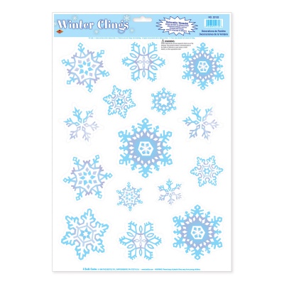 Crystal Snowflake Window Clings